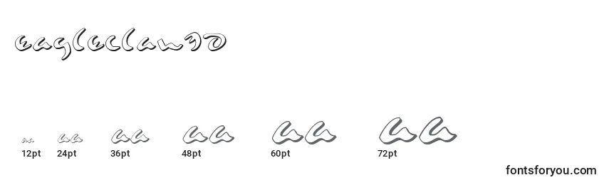 Eagleclaw3D Font Sizes