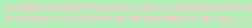 Morsenkv2ci Font – Pink Fonts on Green Background