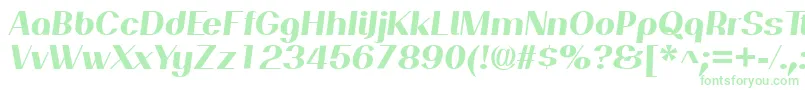 PassionsanspdanHeavyitalic Font – Green Fonts on White Background