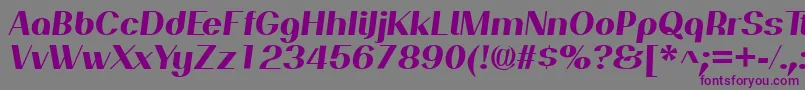 PassionsanspdanHeavyitalic Font – Purple Fonts on Gray Background