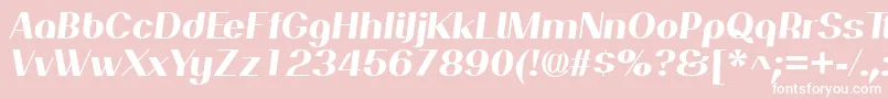 PassionsanspdanHeavyitalic Font – White Fonts on Pink Background