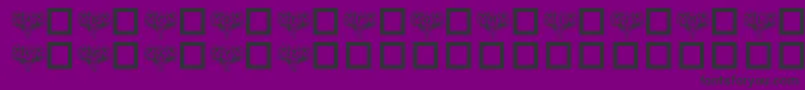 フォントVictorianAngels – 紫の背景に黒い文字