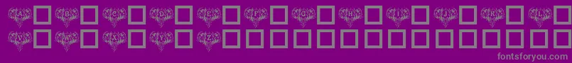 VictorianAngels Font – Gray Fonts on Purple Background