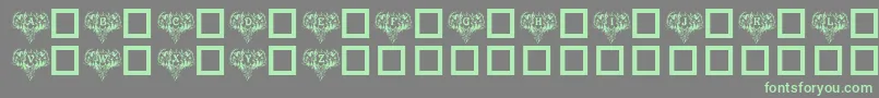 VictorianAngels Font – Green Fonts on Gray Background