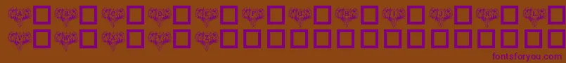 VictorianAngels Font – Purple Fonts on Brown Background