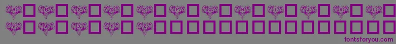 VictorianAngels Font – Purple Fonts on Gray Background