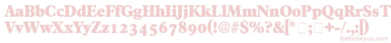 Шрифт TympanDisplaySsi – розовые шрифты на белом фоне