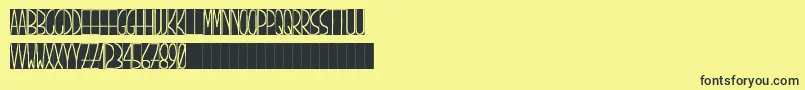 PizarrГіn Font – Black Fonts on Yellow Background