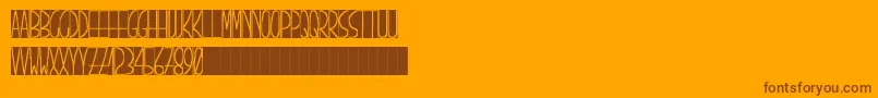 PizarrГіn Font – Brown Fonts on Orange Background