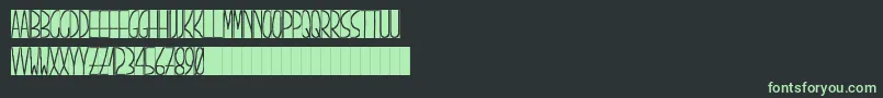 PizarrГіn Font – Green Fonts on Black Background