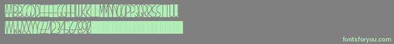 PizarrГіn Font – Green Fonts on Gray Background