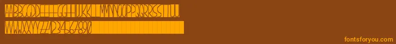 PizarrГіn Font – Orange Fonts on Brown Background