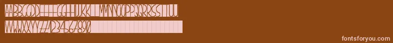 PizarrГіn Font – Pink Fonts on Brown Background