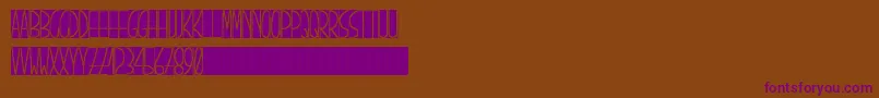 PizarrГіn Font – Purple Fonts on Brown Background