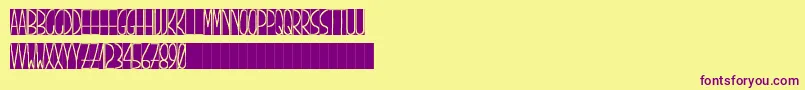 PizarrГіn Font – Purple Fonts on Yellow Background