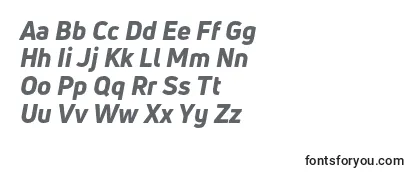 UnineueHeavyitalic Font