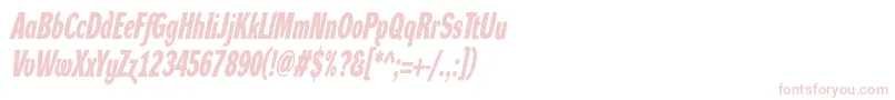 DynagroteskdxcBolditalic Font – Pink Fonts