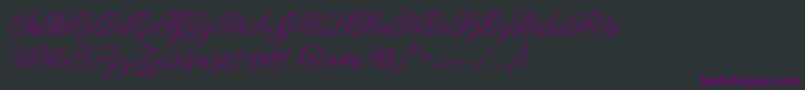 Lastochka Font – Purple Fonts on Black Background