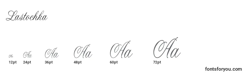 Lastochka Font Sizes