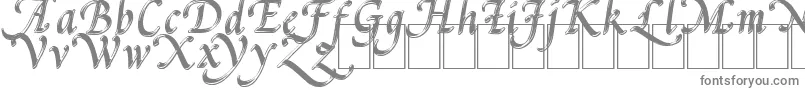 フォントPalMod – 白い背景に灰色の文字