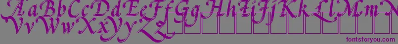 PalMod Font – Purple Fonts on Gray Background