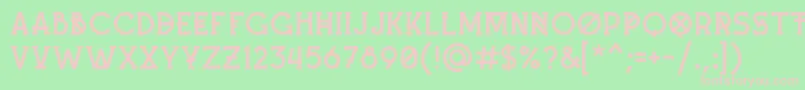 MashUp Font – Pink Fonts on Green Background