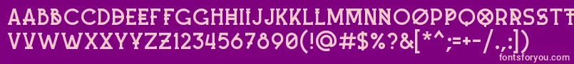 MashUp Font – Pink Fonts on Purple Background