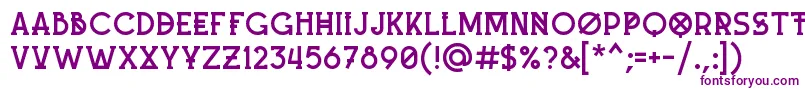 MashUp-Schriftart – Violette Schriften auf weißem Hintergrund