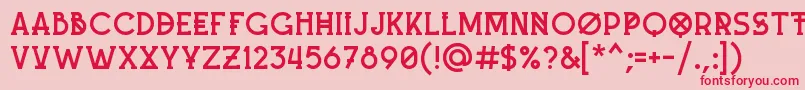 MashUp Font – Red Fonts on Pink Background