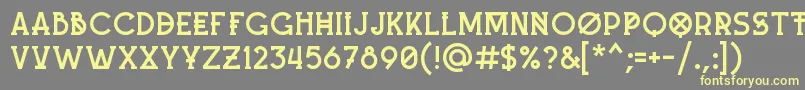 Шрифт MashUp – жёлтые шрифты на сером фоне