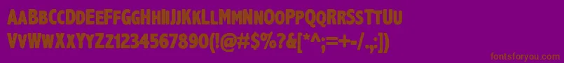 Axehandel Font – Brown Fonts on Purple Background