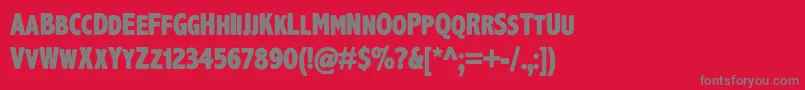 Axehandel Font – Gray Fonts on Red Background