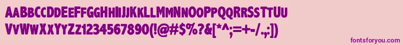 Axehandel Font – Purple Fonts on Pink Background