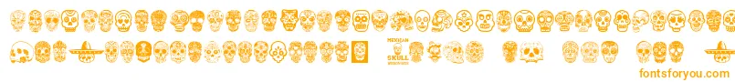 Weitere Informationen zur MexicanSkull-Schriftart MexicanSkull-Schriftart – Orangefarbene Schriften
