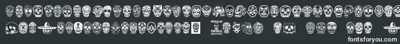 Шрифт MexicanSkull – белые шрифты