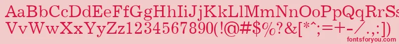 Journpla Font – Red Fonts on Pink Background