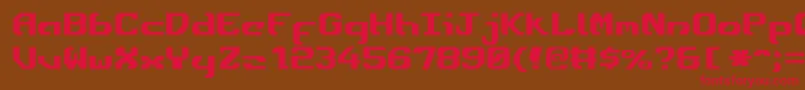 Ensignf Font – Red Fonts on Brown Background