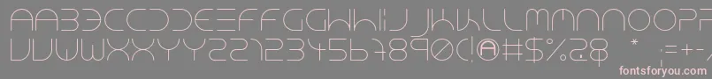 Шрифт NeonClubMusicLight – розовые шрифты на сером фоне