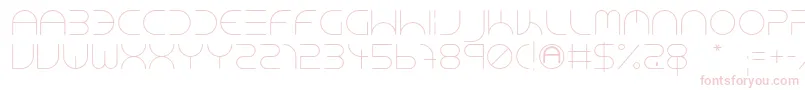 Шрифт NeonClubMusicLight – розовые шрифты на белом фоне