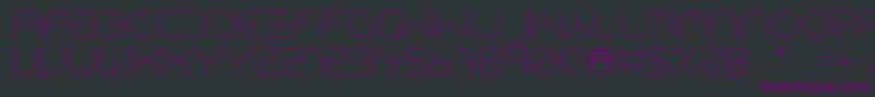 NeonClubMusicLight Font – Purple Fonts on Black Background