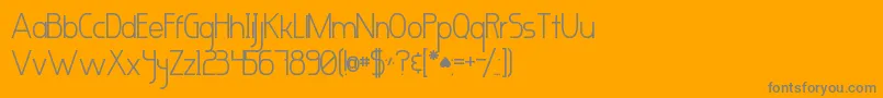 MarcelitaSans Font – Gray Fonts on Orange Background