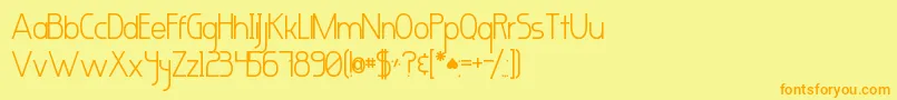 MarcelitaSans Font – Orange Fonts on Yellow Background