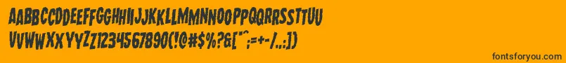 Wolfbrothersstagrotal Font – Black Fonts on Orange Background