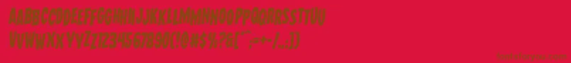 Wolfbrothersstagrotal Font – Brown Fonts on Red Background