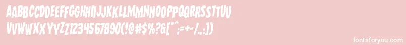 Wolfbrothersstagrotal Font – White Fonts on Pink Background