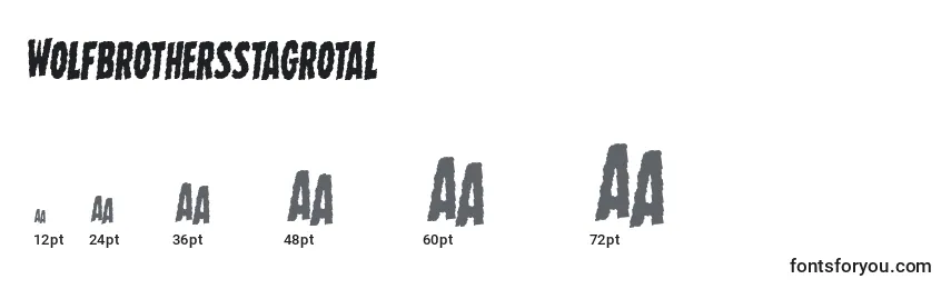 Wolfbrothersstagrotal Font Sizes