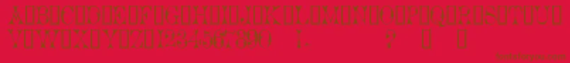 Шрифт Cicero1 – коричневые шрифты на красном фоне