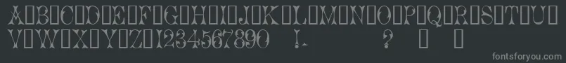 More about Cicero1 Font Cicero1 Font – Gray Fonts on Black Background