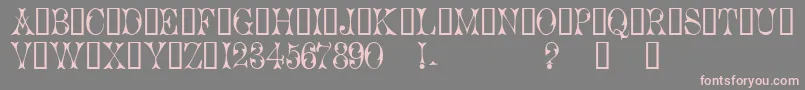 Cicero1 Font – Pink Fonts on Gray Background