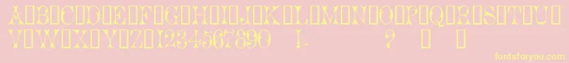 Cicero1 Font – Yellow Fonts on Pink Background